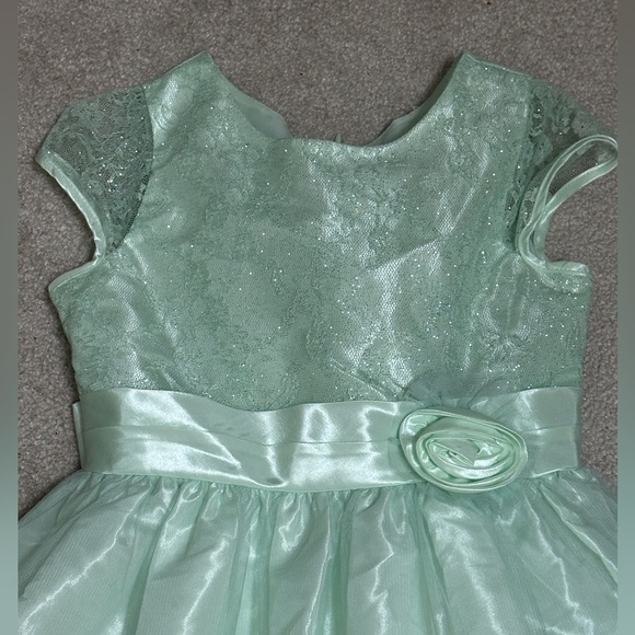 Jayne Copeland Girls Green Tulle Dress - Picture 2 of 5